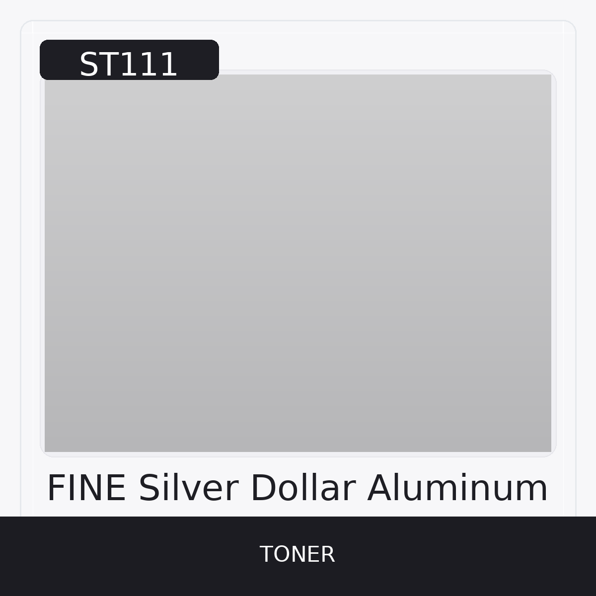 ST111 - FINE SILVER DOLLAR ALUMINUM